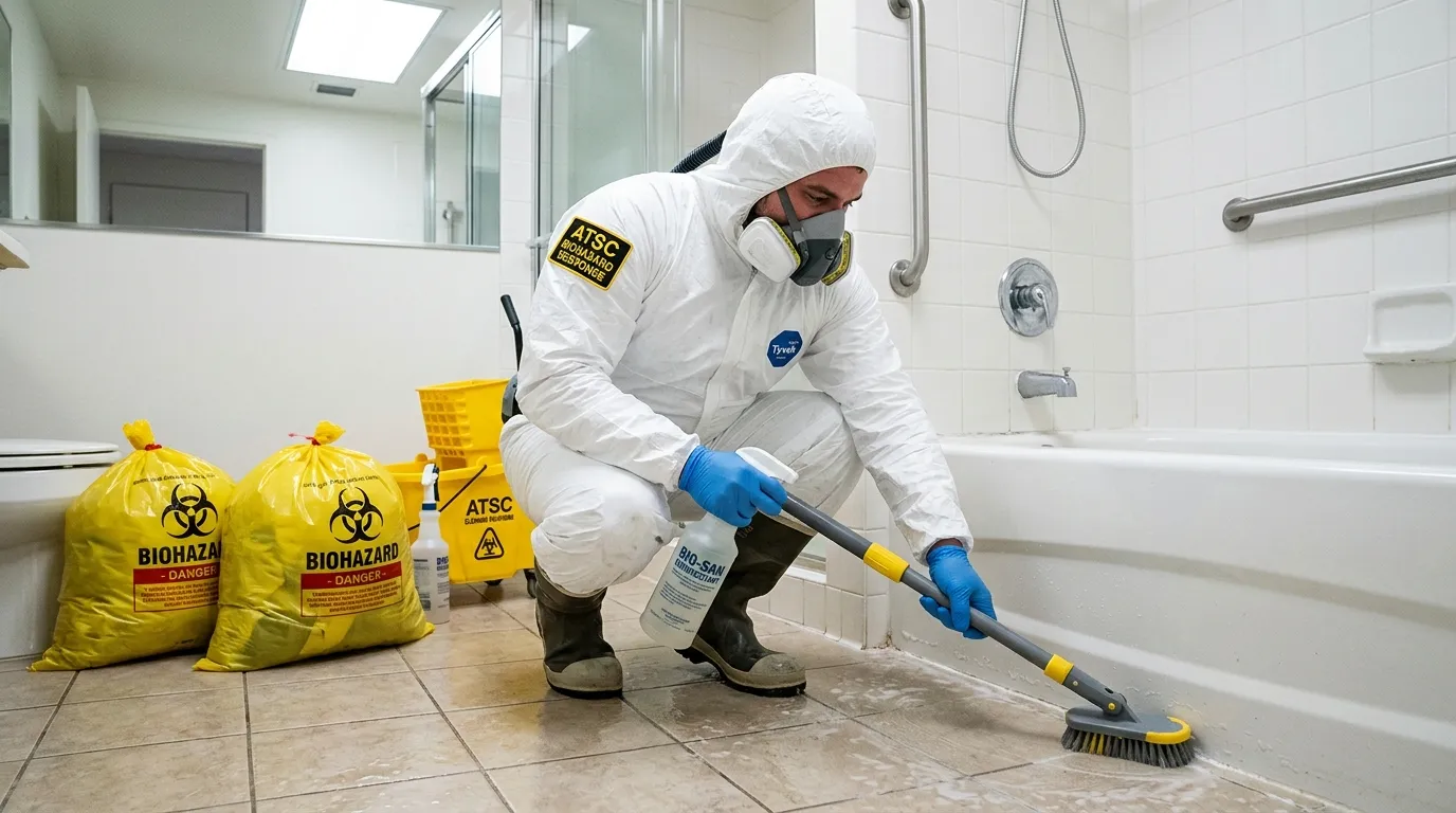 Decontamination equipment deployed for Blood Cleanup in Marshall